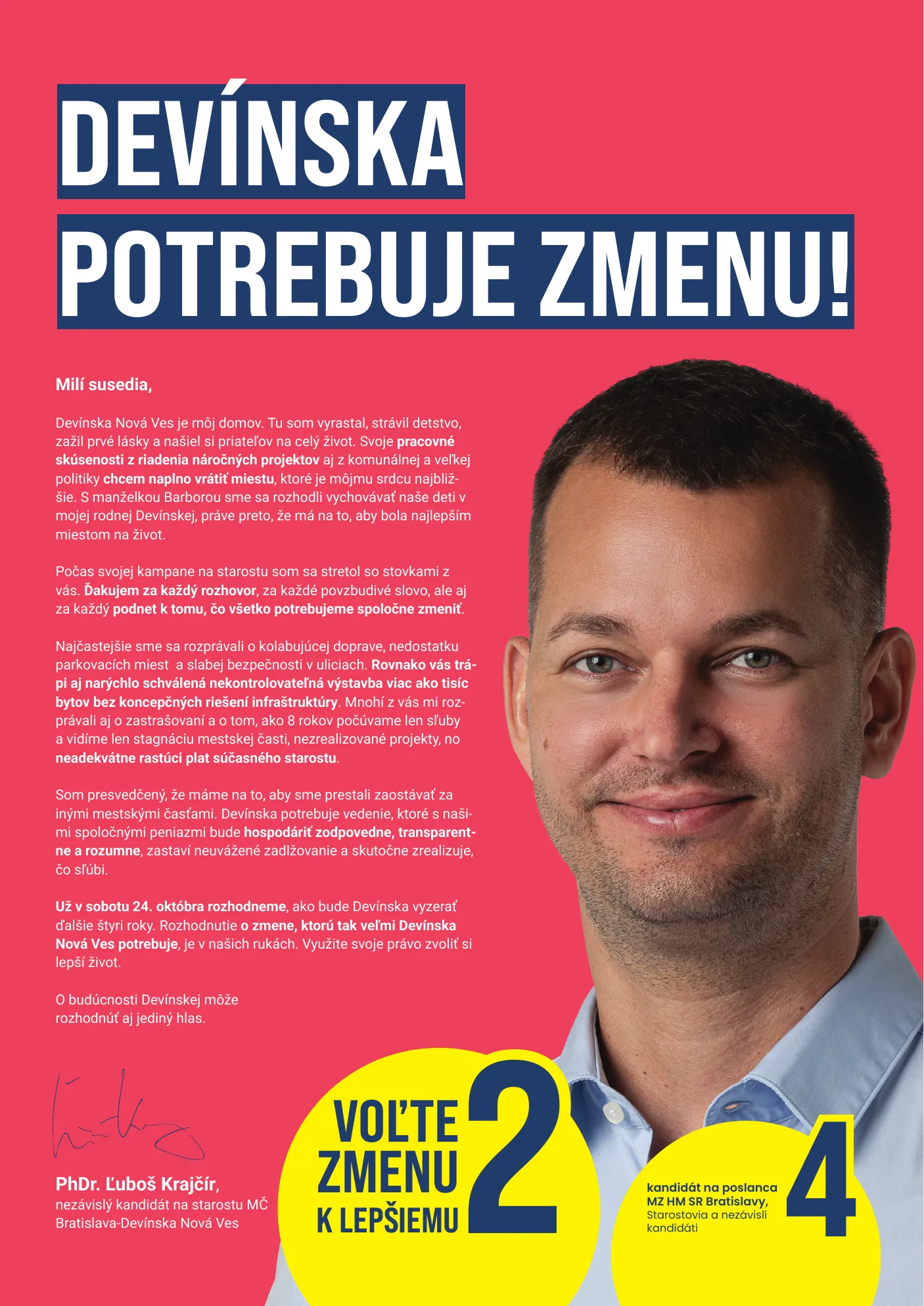 Časopis Naša Devínska, september 2026, strana 2