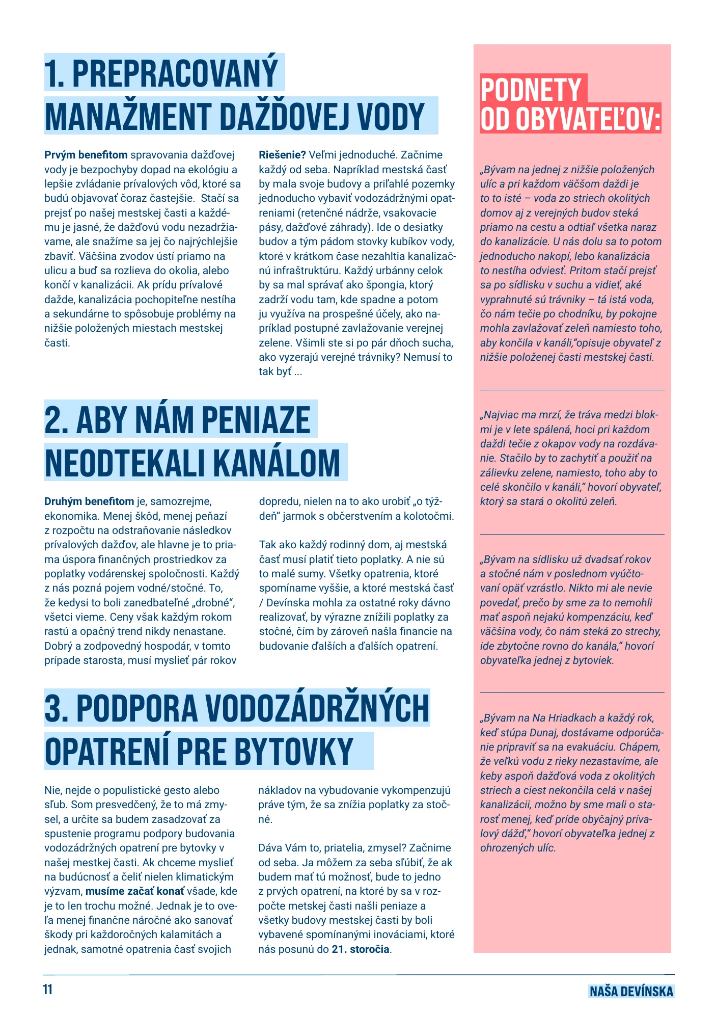 Časopis Naša Devínska, august 2026, strana 11